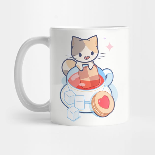 Tea Time Cat by Everything A Cat